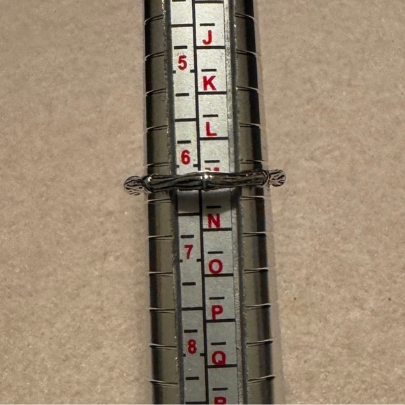 Silver Bamboo Style Ring - Picture 3 of 4